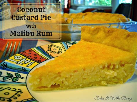 · lastly add the orange juice. Bake It With Booze!: Coconut Custard Pie with Malibu Rum