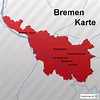 StepMap - Bremen Karte - Landkarte für Deutschland