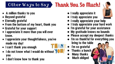 Thank You Synonym 45 Powerful Synonyms For Thank You For Esl