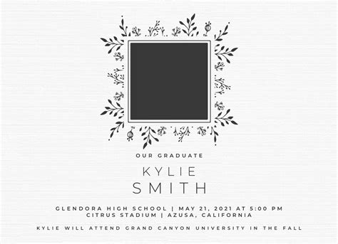 Senior Announcement Graduation Announcement Printable Grad Etsy
