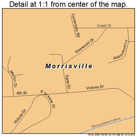 Morrisville Pennsylvania Street Map 4251152