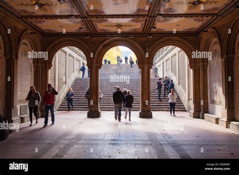 The Pedestrian Underpass At Bethesda Terrace Central Park New York