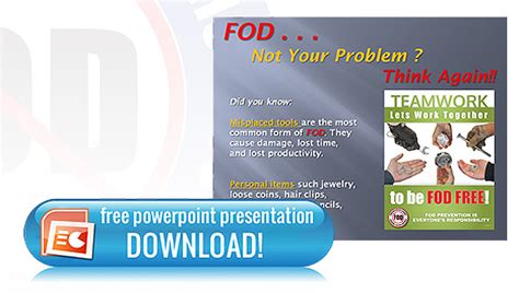 Free FOD Powerpoint Presentations – FOD Prevention (Foreign Object
