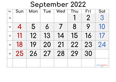 September 2022 Cute Printable Calendar October 2022 Month Calendar