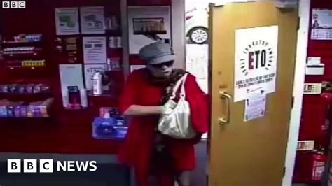 Cctv Released Of Man In Drag Robbing A Liverpool Sex Shop Bbc News