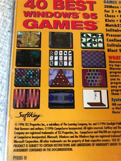 40 Best Windows 95 Games Pc 1996 Ebay