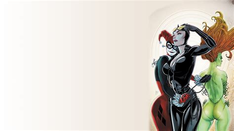 555147 1920x1080 Comics Harley Quinn Catwoman Poison Ivy Wallpaper 