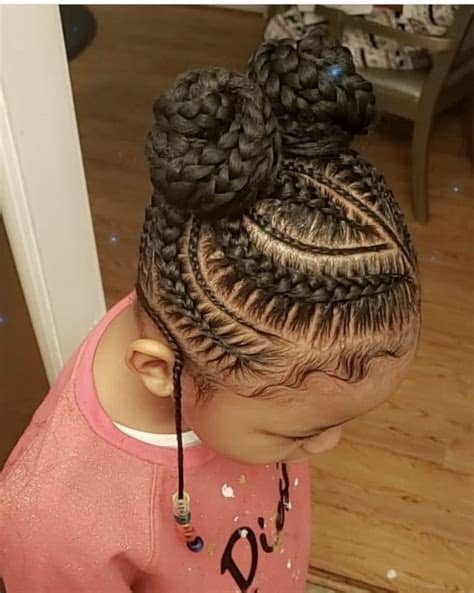 With this updo, your daughter will feel amazing. Braided Hairstyles For Little Black Girls on Stylevore