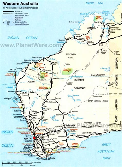 Map Of Australia States And Territories Planetware