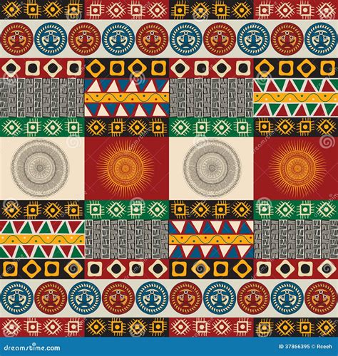Seamless Mayan Aztec Pattern Stock Vector Illustration Of Fashion