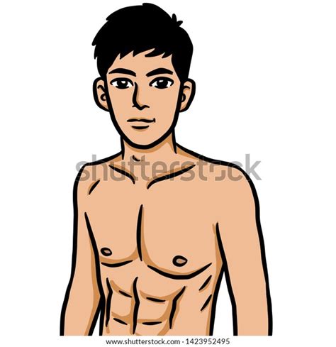 Cartoon Sexy Man On White Background Stock Illustration