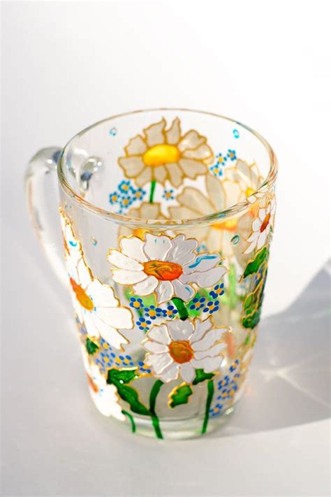 Daisy Mug Camomile Coffee Mug Personalized Grandma Gift Cup Etsy