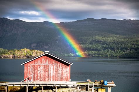 Rainbow Norway Rainbow Roadtrip Clouds Norwegen Fjord Mo I Flickr
