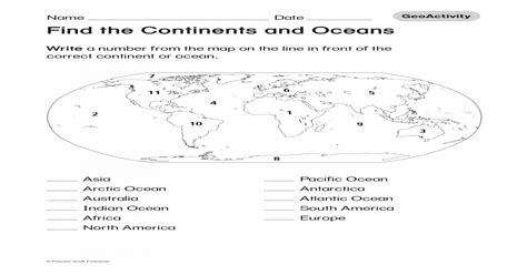 Pdf Continente Si Oceane Harta Muta Pdfslidenet