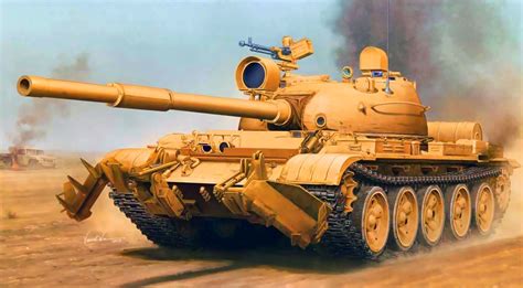 Russian Made T 62 Tank In Saddam Husseins Iraqi Army