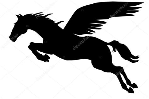 Pegasus Silhouette Pegasus Silhouette — Stock Vector © Fpainter7 2723694