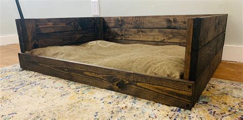 Wooden Dog Bed Frame Surrounding For Dog Bed Custom Dog Etsy