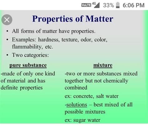 What Are The Properties Of Matter