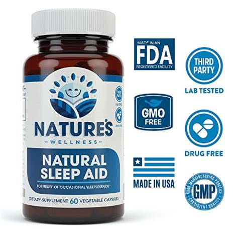 Premium Natural Sleep Aid For Adults Effective Relief Non Habit Forming Wake Up Feeling