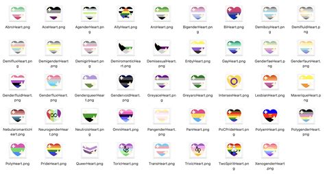 Sparkling Pride Hearts For Discord Collages Etc By Amethicc On