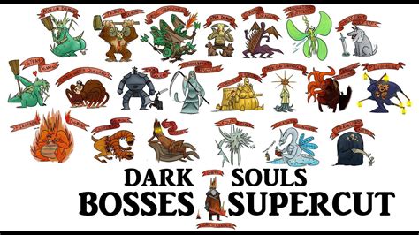 Dark Souls All Bosses Supercut Funny Montage Youtube