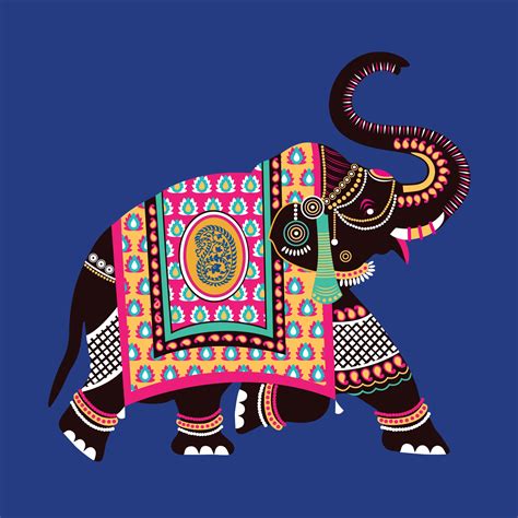 Ornamental Style Elephant Illustrations For A Wedding Cards Elephant