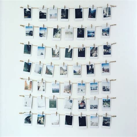 Nice Way To Keep All Holiday Memories A Polaroid Wall At Home