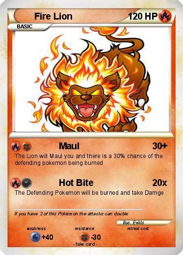 Pokémon Fire Lion 41 41 Maul My Pokemon Card