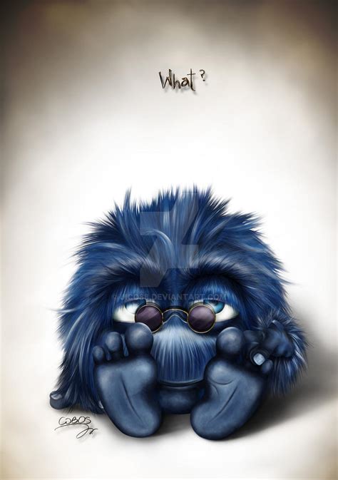 Bored Blue Fluffy Monster What By Jico88 On Deviantart