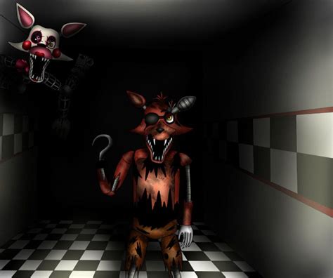 Five Nights At Freddys Old Foxy And Mangle By Monkamoni Fnaf
