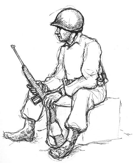 Soldier Drawing Easy At Getdrawings Free Download