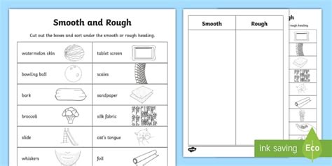 Smooth And Rough Sorting Activity Teacher Made Twinkl