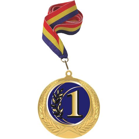 Medalie Podium Locul 1 Aur 70 Mm Si Snur Tricolor De 22 Mm Emagro
