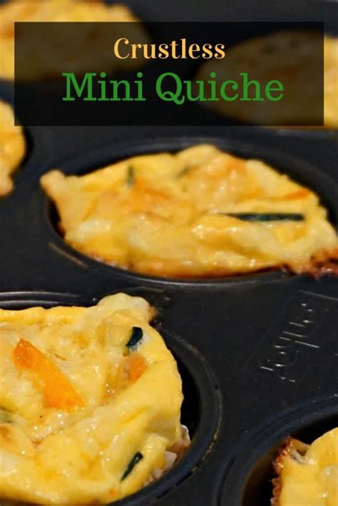 Mini Crustless Quiches With Zucchini And Swiss Cheese