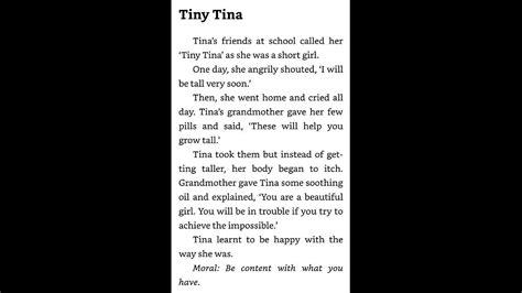 Moral Story Tiny Tina Youtube
