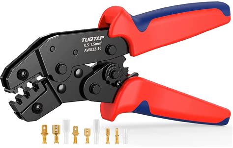 Buy TUBTAP Wire Terminals Crimper Ratcheting Wire Crimper AWG 22 16 0