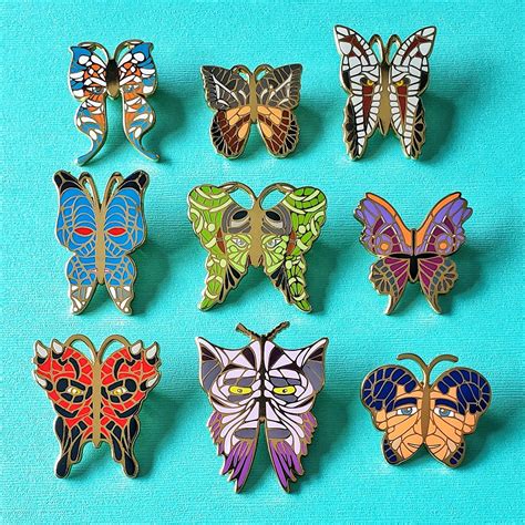 Rebels Butterfly Enamel Pins