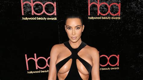Kim Kardashian Leaves Little To The Imagination At Hollywood Beauty Awards