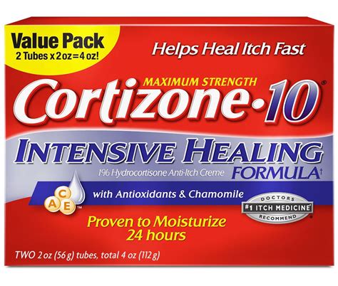 Cortizone 10 Intensive Healing Cream 2 Pack2 Oz