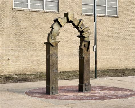 Centennial Arch A Bronze And Brick Sculpture By Les Brunning In Omaha
