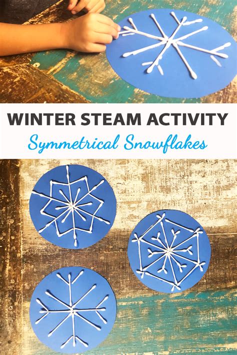 Winter Steam Symmetrical Snowflakes Green Kid Crafts