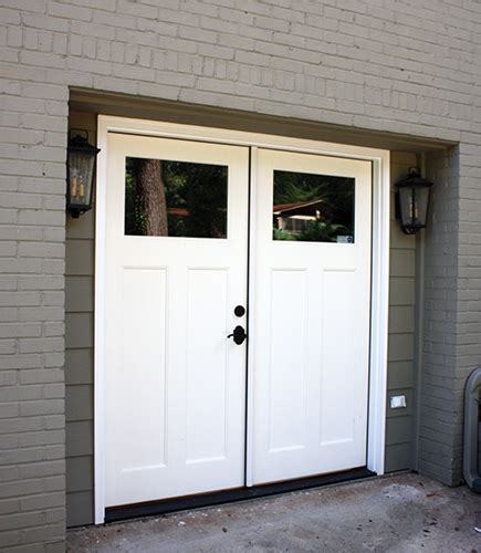 Garage Conversion With French Doors