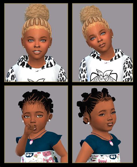 Here Is A Set Of Baby Hair Edges I Created To Go Playing Sims 4