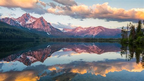 Hd Wallpaper Stanley Lake Idaho Mcgown Peak United States Usa