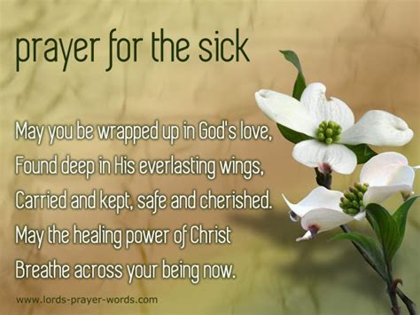 Prayer For Healing The Sick Inspirational Quotes Pinterest Sick