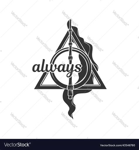 Deathly Hallows A Symbol From The Harry Potter Vector Image