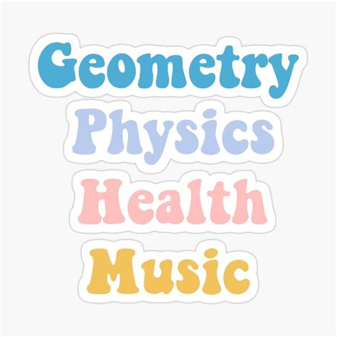 School Subjects Sticker Pack 4 Artofit