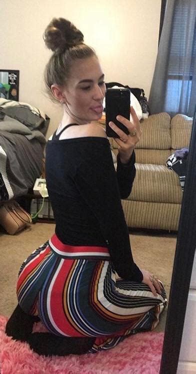 Slutty Blonde Teen Loves To Flaunt Her Big Ass Scrolller