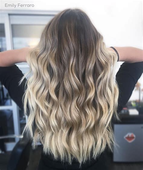 Emily Ferraro On Instagram “rooty Blonde Achieved With Faux Balayage On This Beautiful Lady ️