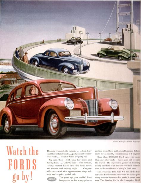 1940 Ford Advertisement Ford Vintage Advertisements Vintage Ads